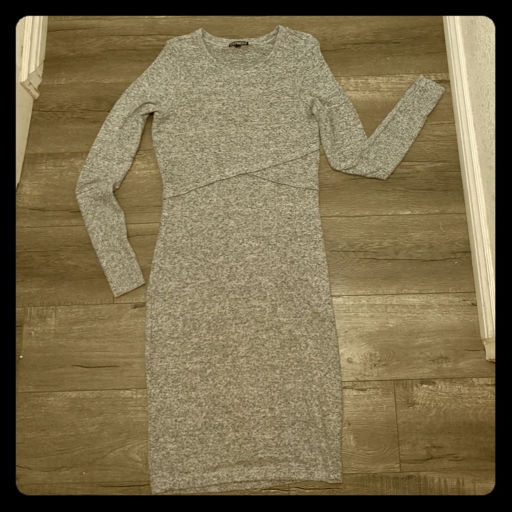 NWOT Express Marled Sweater midi dress